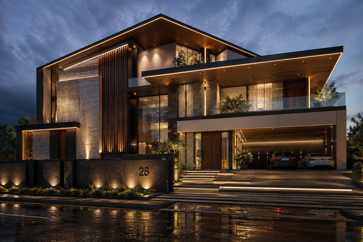 Luxury Architecture Exterior Design | EzySpace India Portfolio