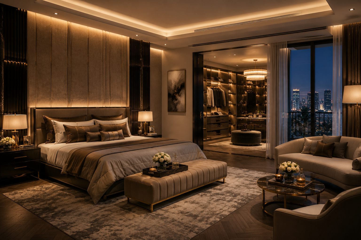 Luxury Bedroom Suite Design | EzySpace India Portfolio