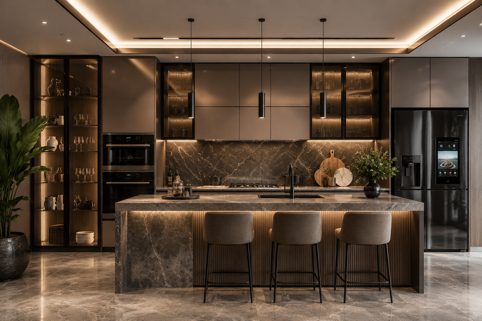 Luxury Modular Kitchen Design | EzySpace India Portfolio