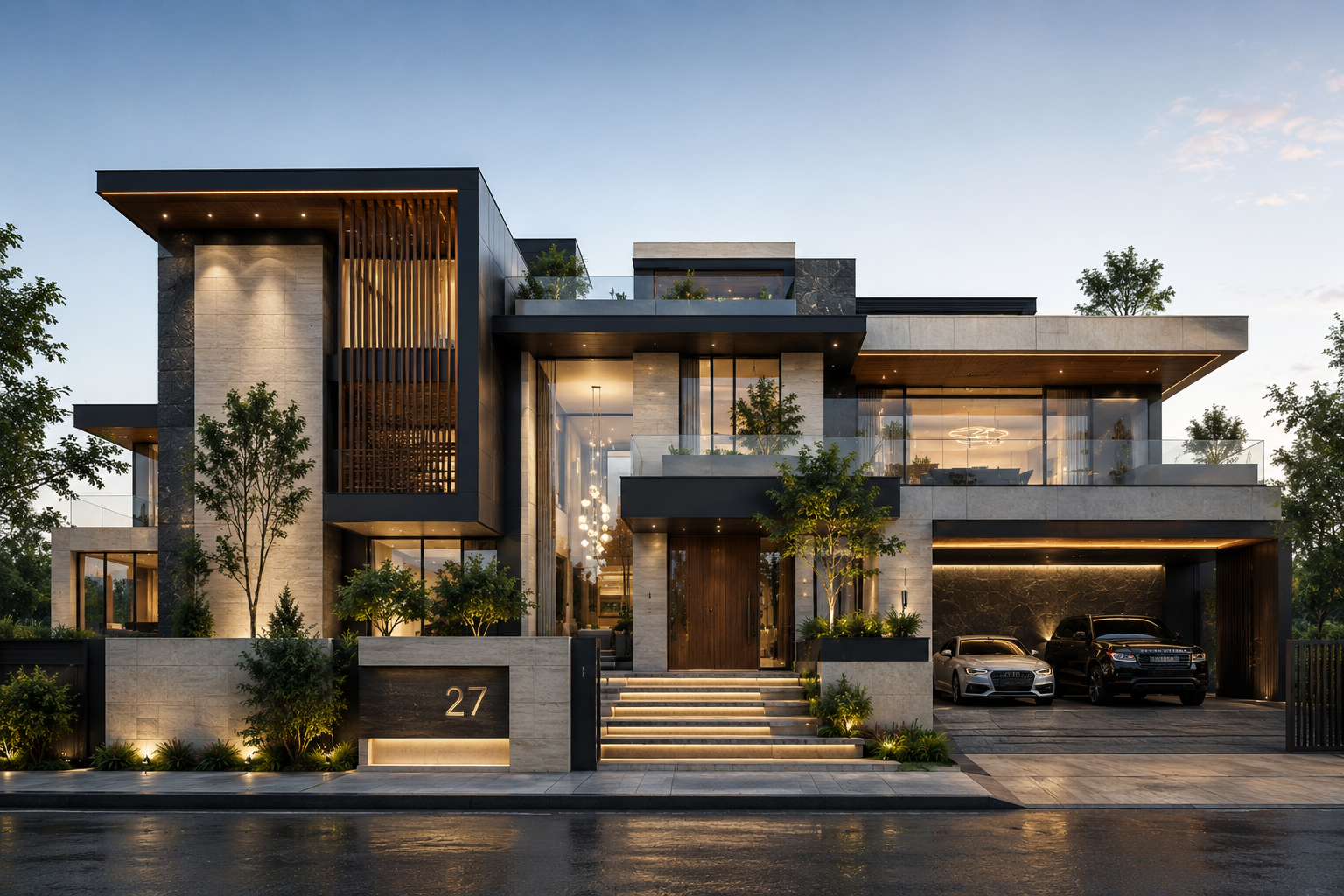 Modern Luxury Villa Architecture | EzySpace India Portfolio