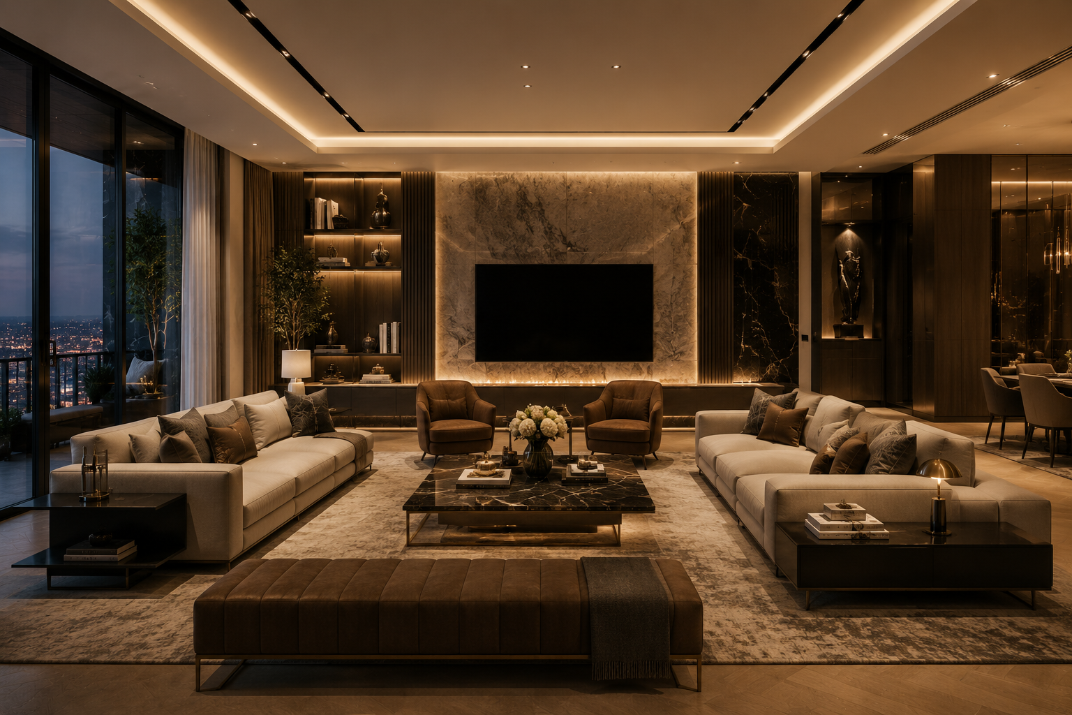 Premium Living Room Interior Design | EzySpace India Portfolio